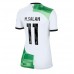 Liverpool Mohamed Salah #11 Voetbalkleding Uitshirt Dames 2023-24 Korte Mouwen